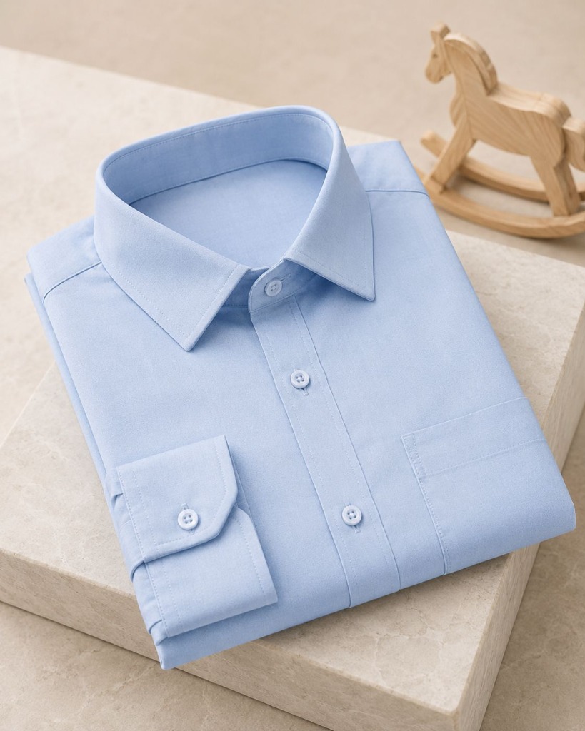 Sky Blue Tailored Oxford Shirt
