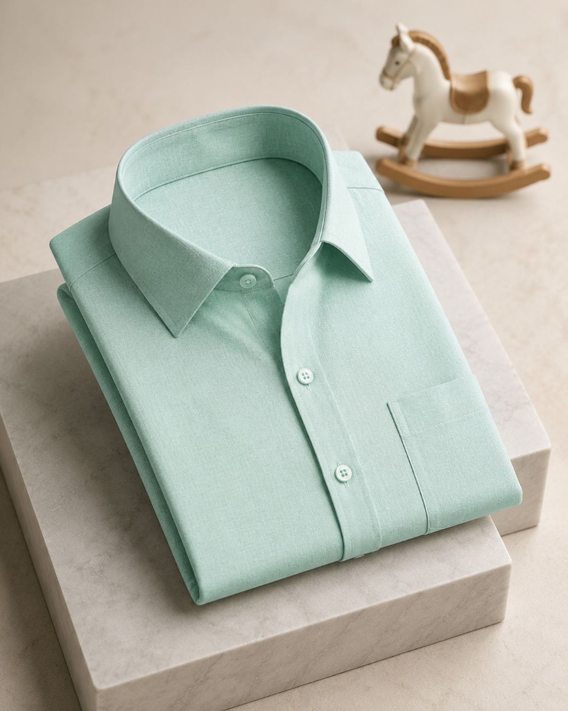 Contemporary Mint Green Shirt