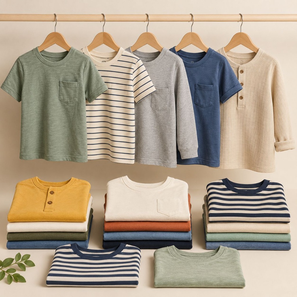 Boys Polos & Crewneck Tees