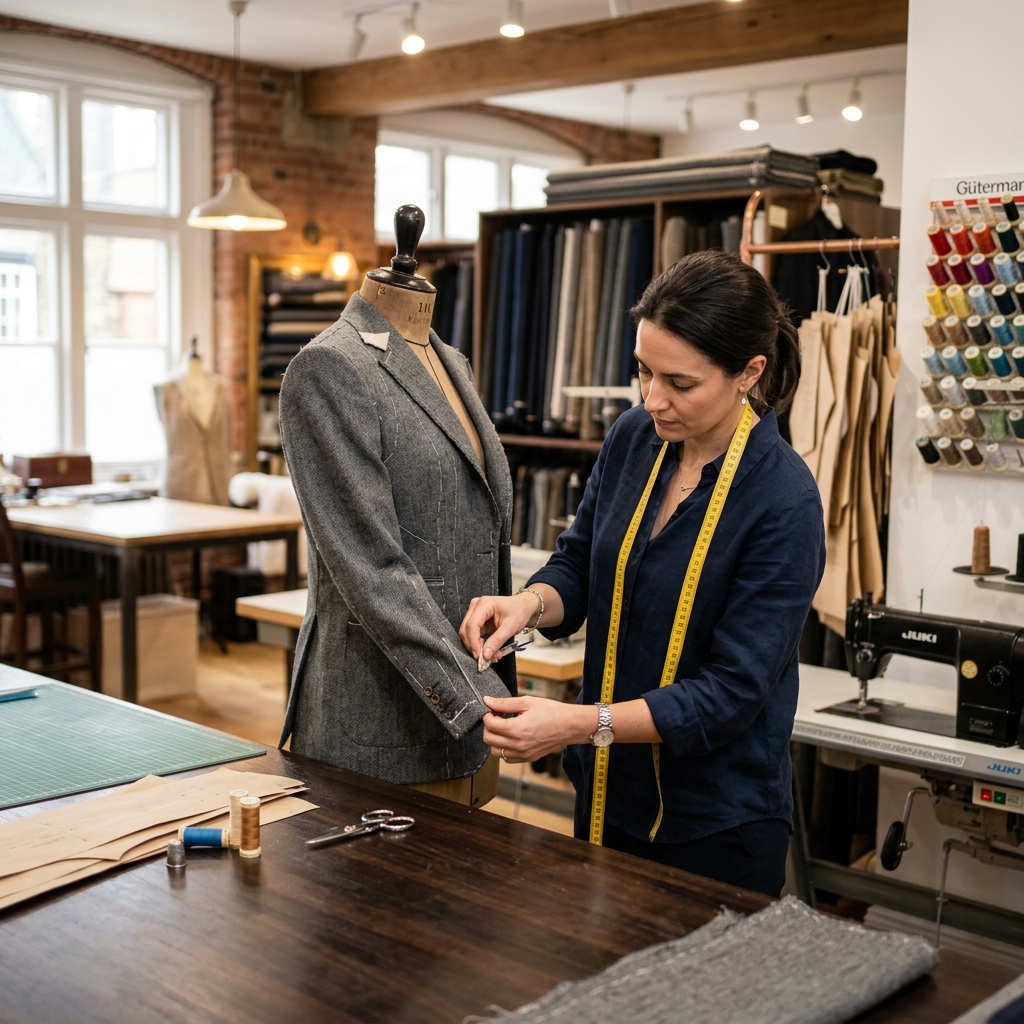 Tailor working