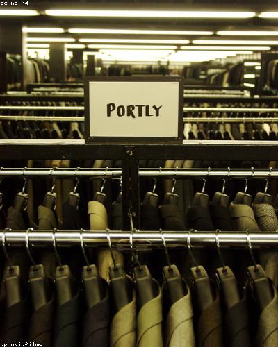 Suits on rack